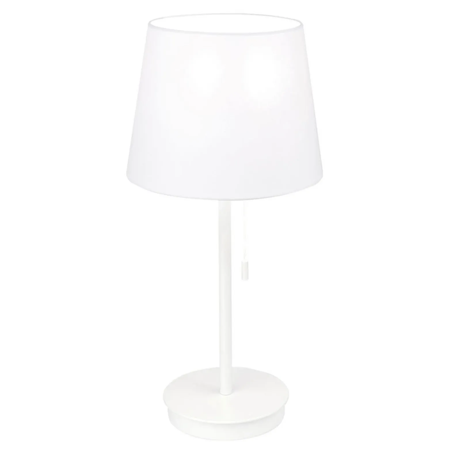 Lámpara de mesa Ludwig con puerto USB blanco