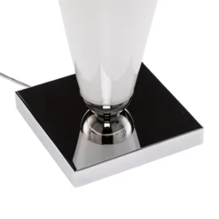 Lámpara de mesa Lund, blanco/ópalo, altura 70 cm