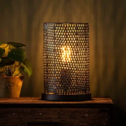 Lámpara de mesa Luzien, altura 30 cm, 1 luz
