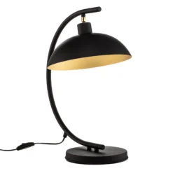Lámpara de mesa 1036, 1 luz, negro-dorado