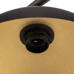 Lámpara de mesa 1036, 1 luz, negro-dorado