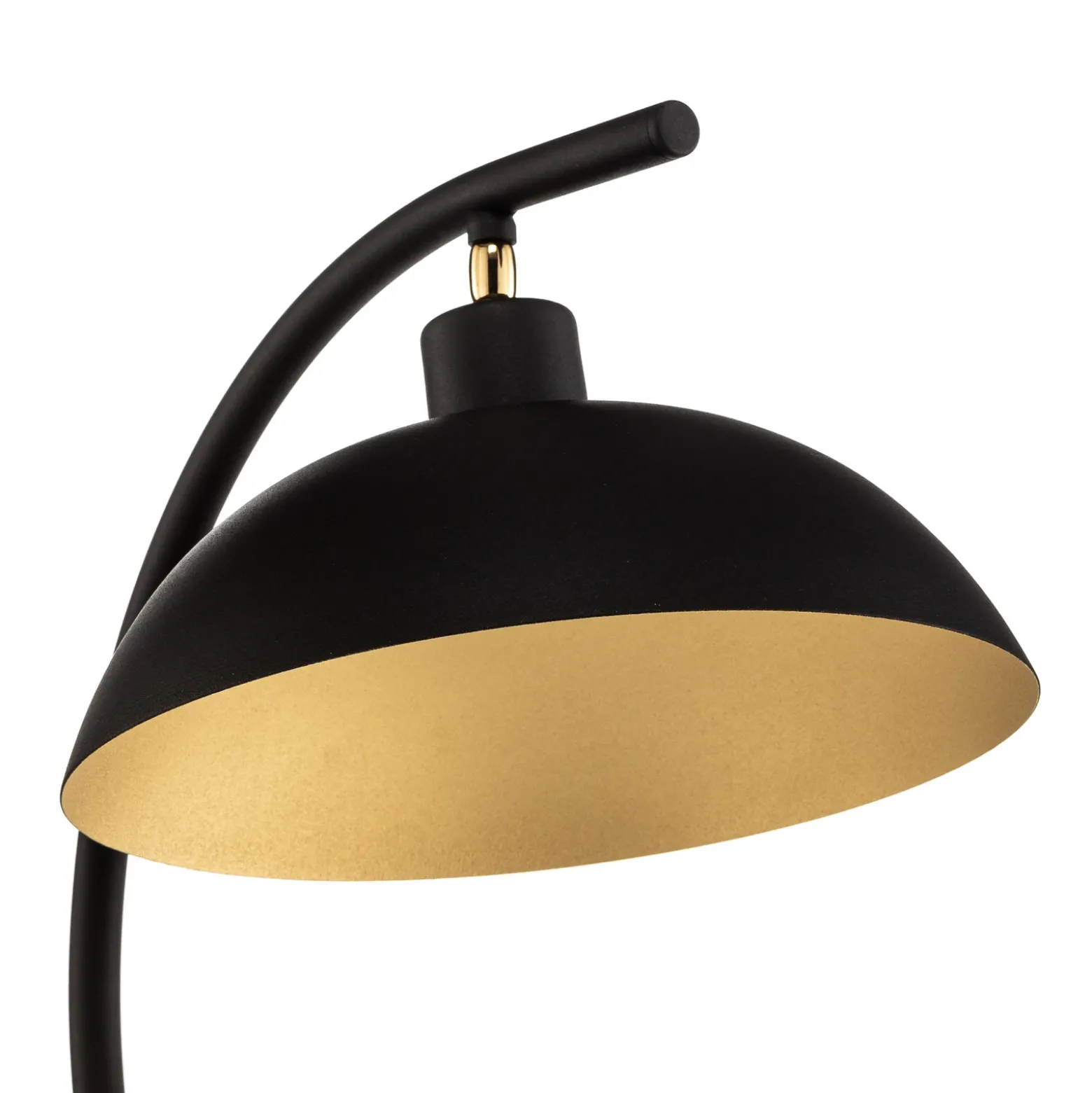 Lámpara de mesa 1036, 1 luz, negro-dorado