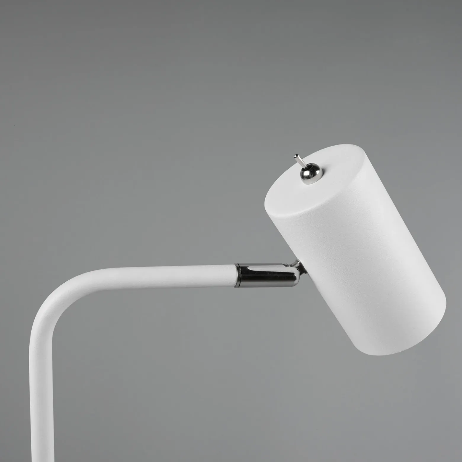 Lámpara de mesa Marley, blanca, altura 45 cm, metal