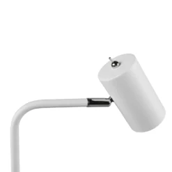 Lámpara de mesa Marley, blanca, altura 45 cm, metal