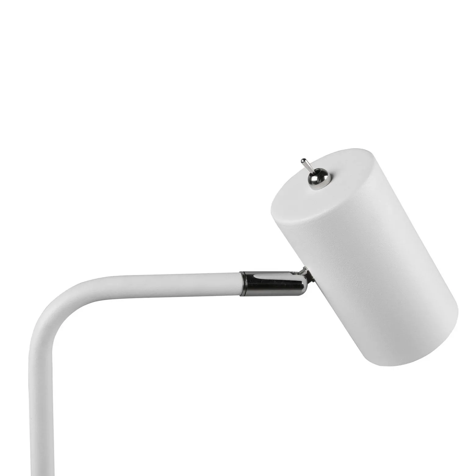 Lámpara de mesa Marley, blanca, altura 45 cm, metal