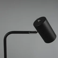 Lámpara de mesa Marley, negra, altura 45 cm, metal