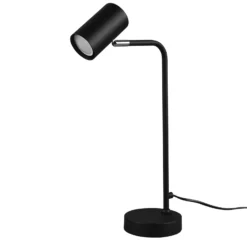 Lámpara de mesa Marley, negra, altura 45 cm, metal
