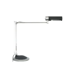 Lámpara de mesa MAULoffice, negro/plateado, altura 56 cm, metal