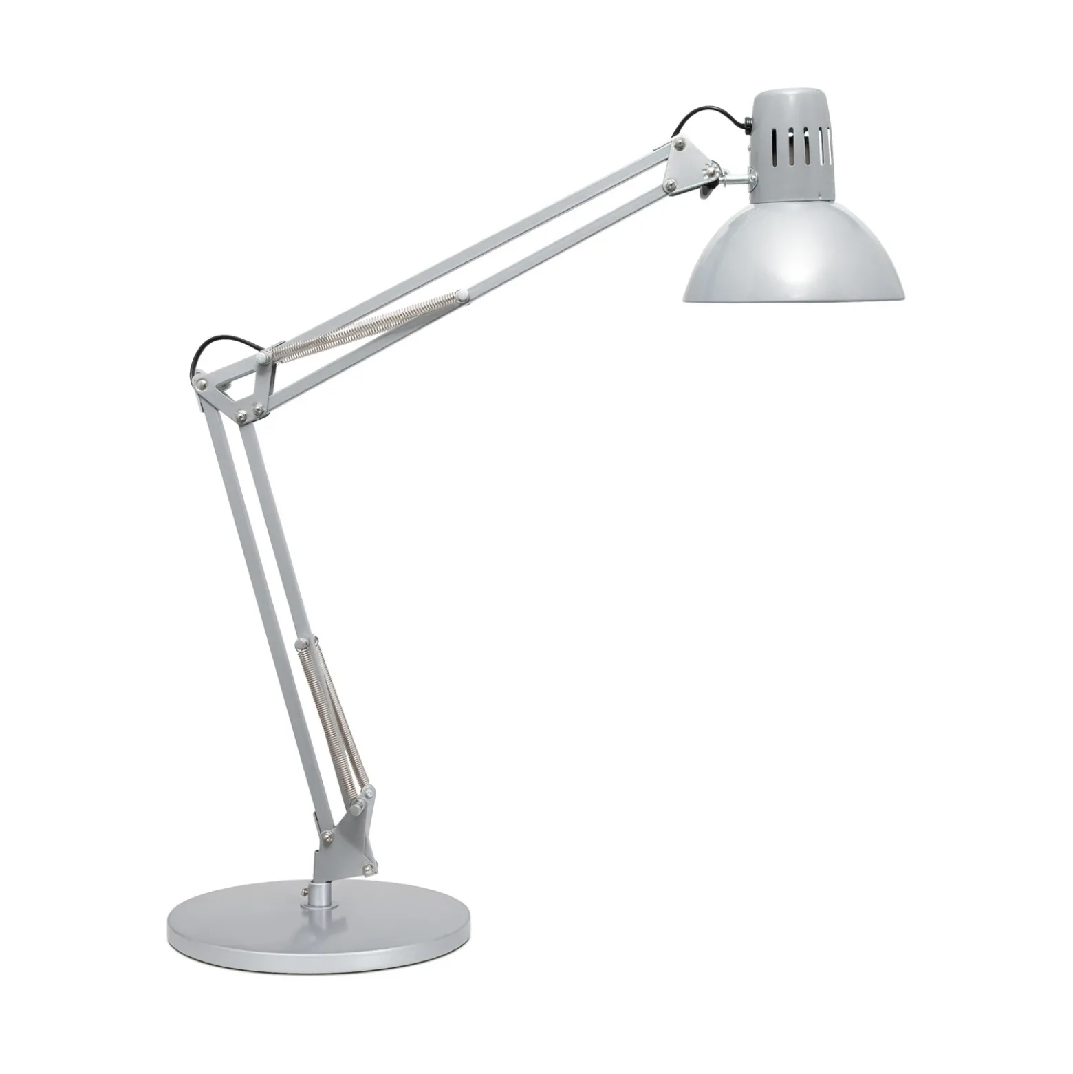 Lámpara de mesa MAULstudy, color plateado, 49 cm, base