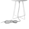 Lámpara de mesa Mila, tela, unicornios, E14, altura 32,5 cm