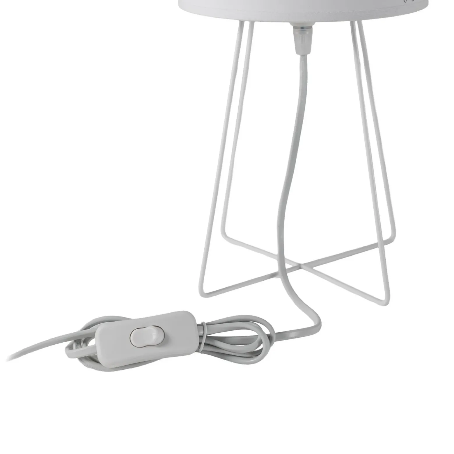 Lámpara de mesa Mila, tela, unicornios, E14, altura 32,5 cm