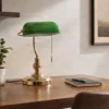 Lámpara de mesa Milenka de Lindby, latón, altura 39 cm, metal