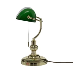 Lámpara de mesa Milenka de Lindby, latón, altura 39 cm, metal