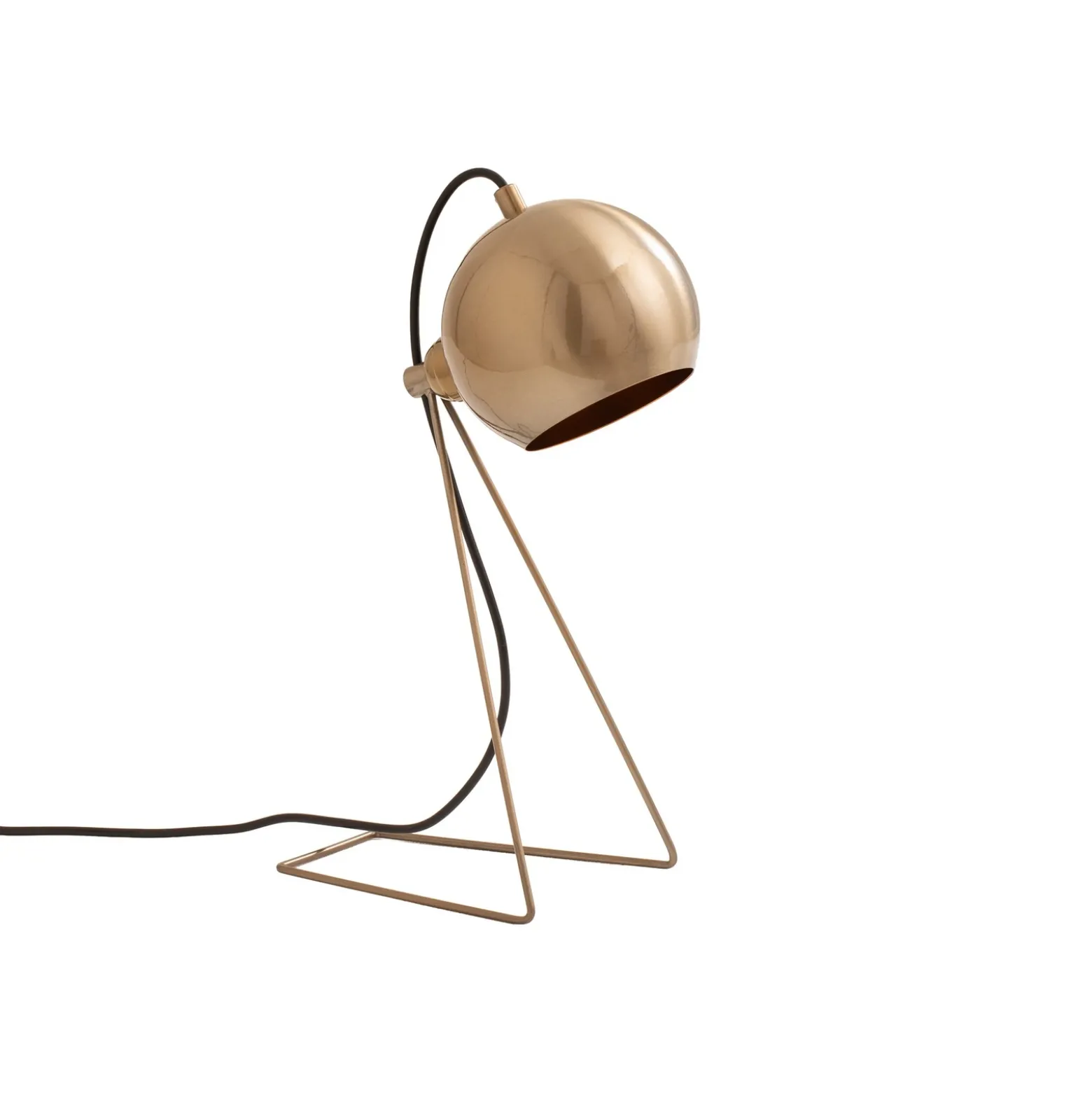 Lámpara de mesa Mixed, latón, metal, altura 45 cm, E14