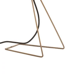 Lámpara de mesa Mixed, latón, metal, altura 45 cm, E14