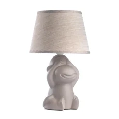 Lámpara de mesa Monkey, marrón, cerámica, 28 cm de altura, E14