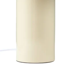 Lámpara de mesa Nola Dionne, naranja/beige, 33 cm, metal, E14
