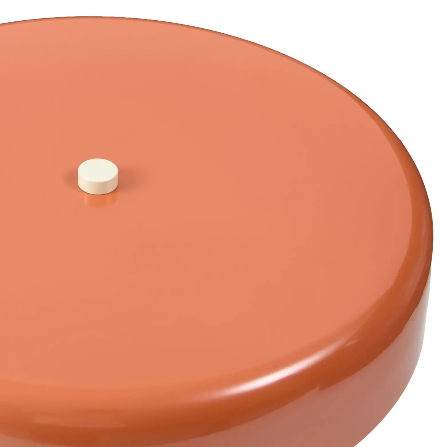 Lámpara de mesa Nola Dionne, naranja/beige, 33 cm, metal, E14