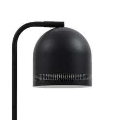 Lámpara de mesa Nola Oura, negra, altura 45 cm, hierro, E14