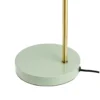 Lámpara de mesa Ocean de Dyberg Larsen, color oliva/latón, altura 43 cm