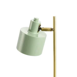 Lámpara de mesa Ocean de Dyberg Larsen, color oliva/latón, altura 43 cm