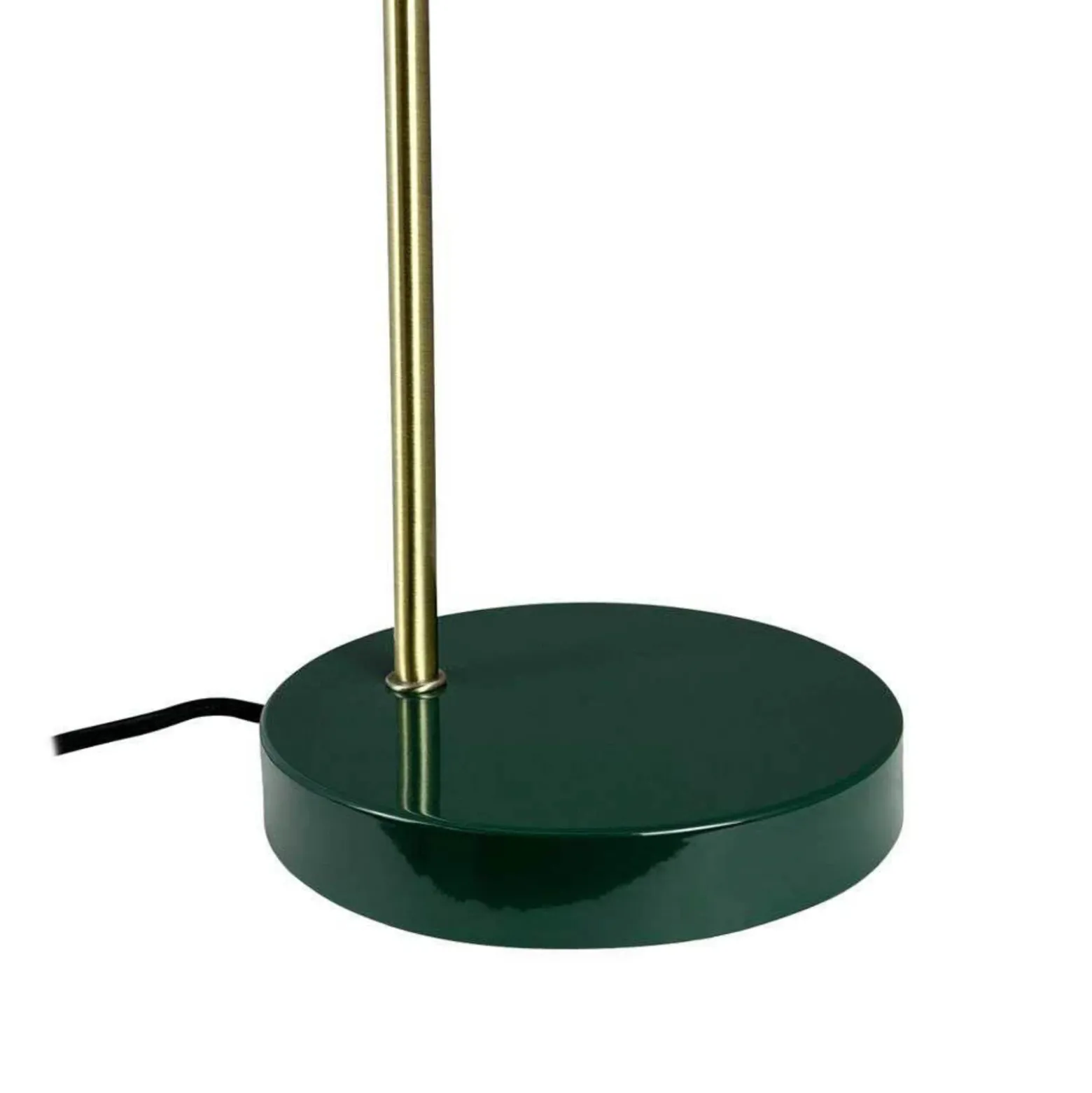 Lámpara de mesa Ocean de Dyberg Larsen, verde oscuro/latón, 43 cm