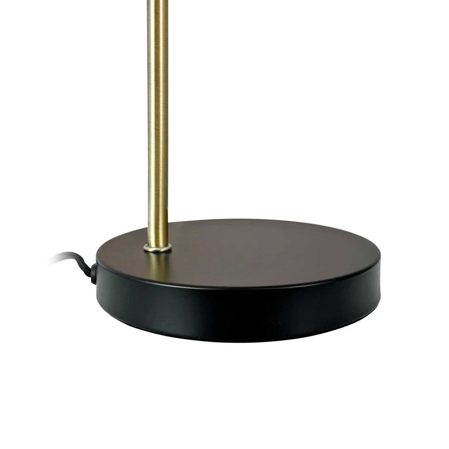 Lámpara de mesa Ocean de Dyberg Larsen, negra/latón, 43 cm
