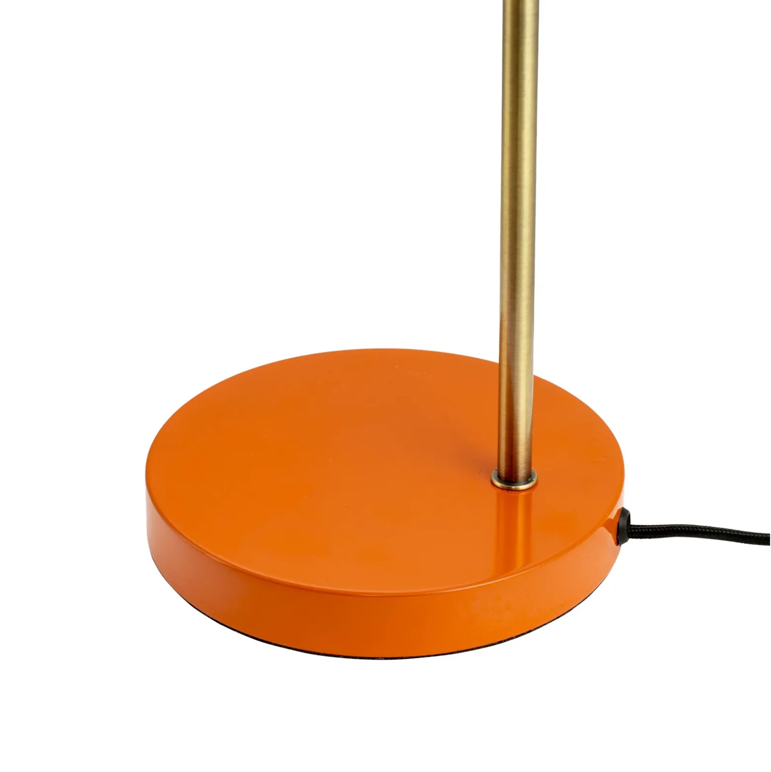 Lámpara de mesa Ocean de Dyberg Larsen, naranja/latón, altura 43 cm