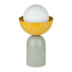 Lámpara de mesa OSRAM Decor Bowl, verde/amarillo, acero, E14