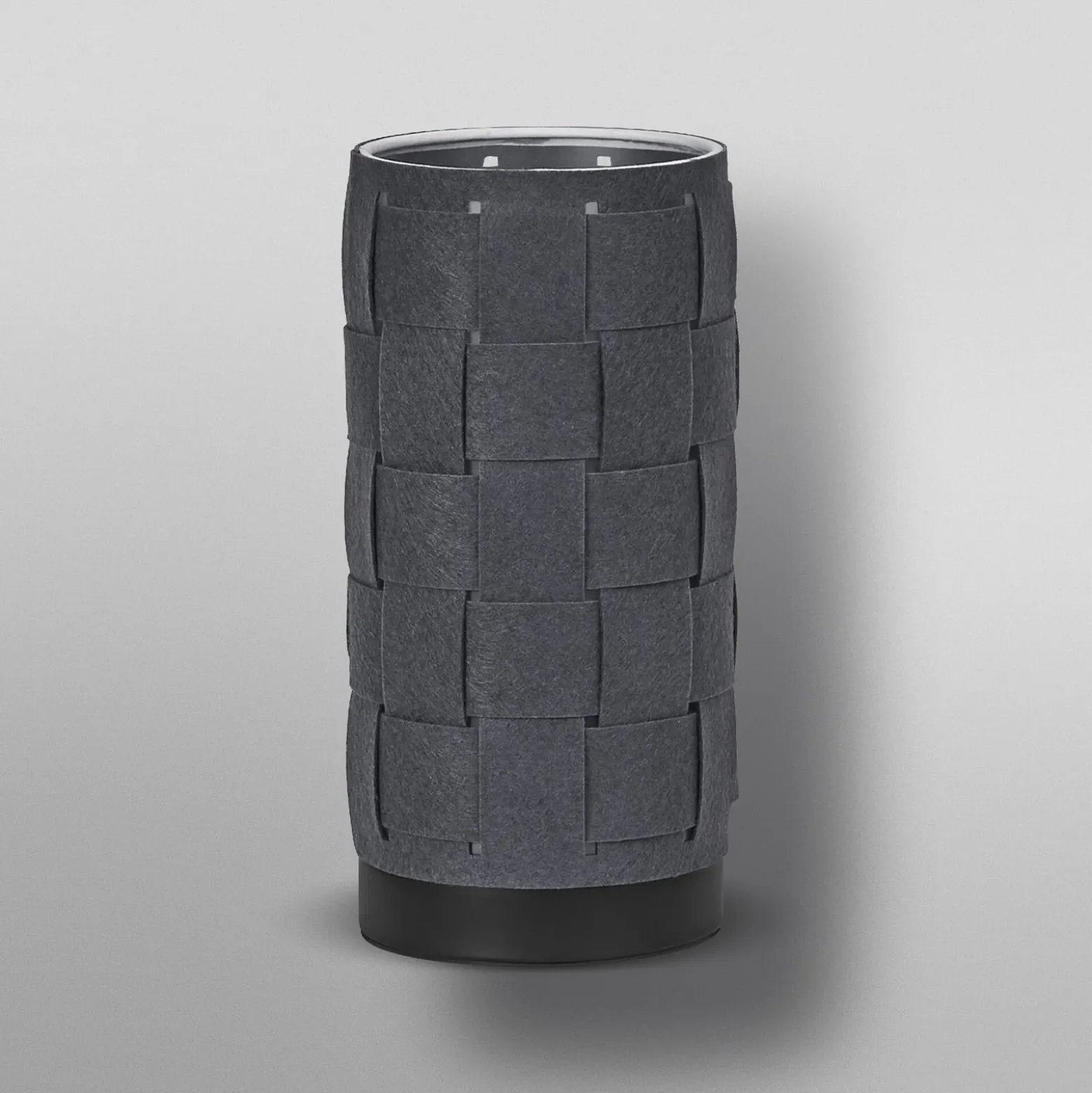 Lámpara de mesa OSRAM Decor Felt Weaving Tube, gris, fieltro, E14