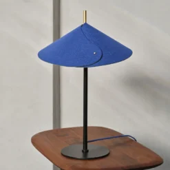 Lámpara de mesa OSRAM Decor Flip, azul, fieltro, G9, regulable