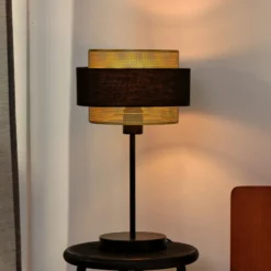 Lámpara de mesa OSRAM Decor Hornet, negro/dorado, E27