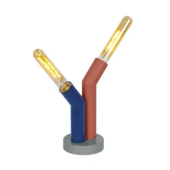 Lámpara de mesa OSRAM Decor Straw, 2 luces, multicolor, acero, E27