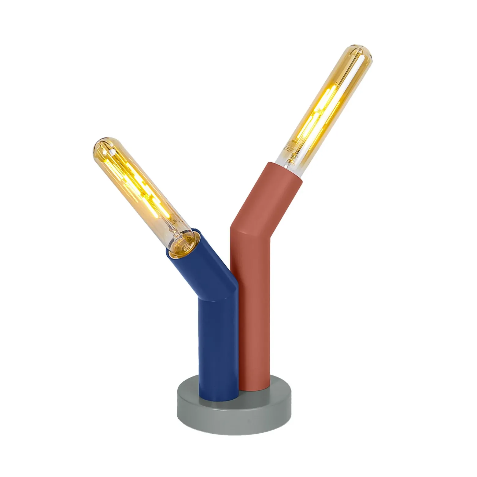 Lámpara de mesa OSRAM Decor Straw, 2 luces, multicolor, acero, E27