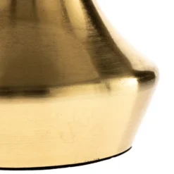 Lámpara de mesa Ottone con pantalla textil, latón