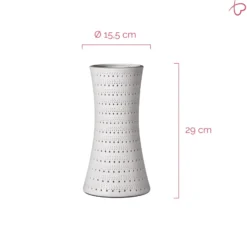 Lámpara de mesa Pauleen DREAMY SUNKISS, blanca, altura 29 cm, porcelana