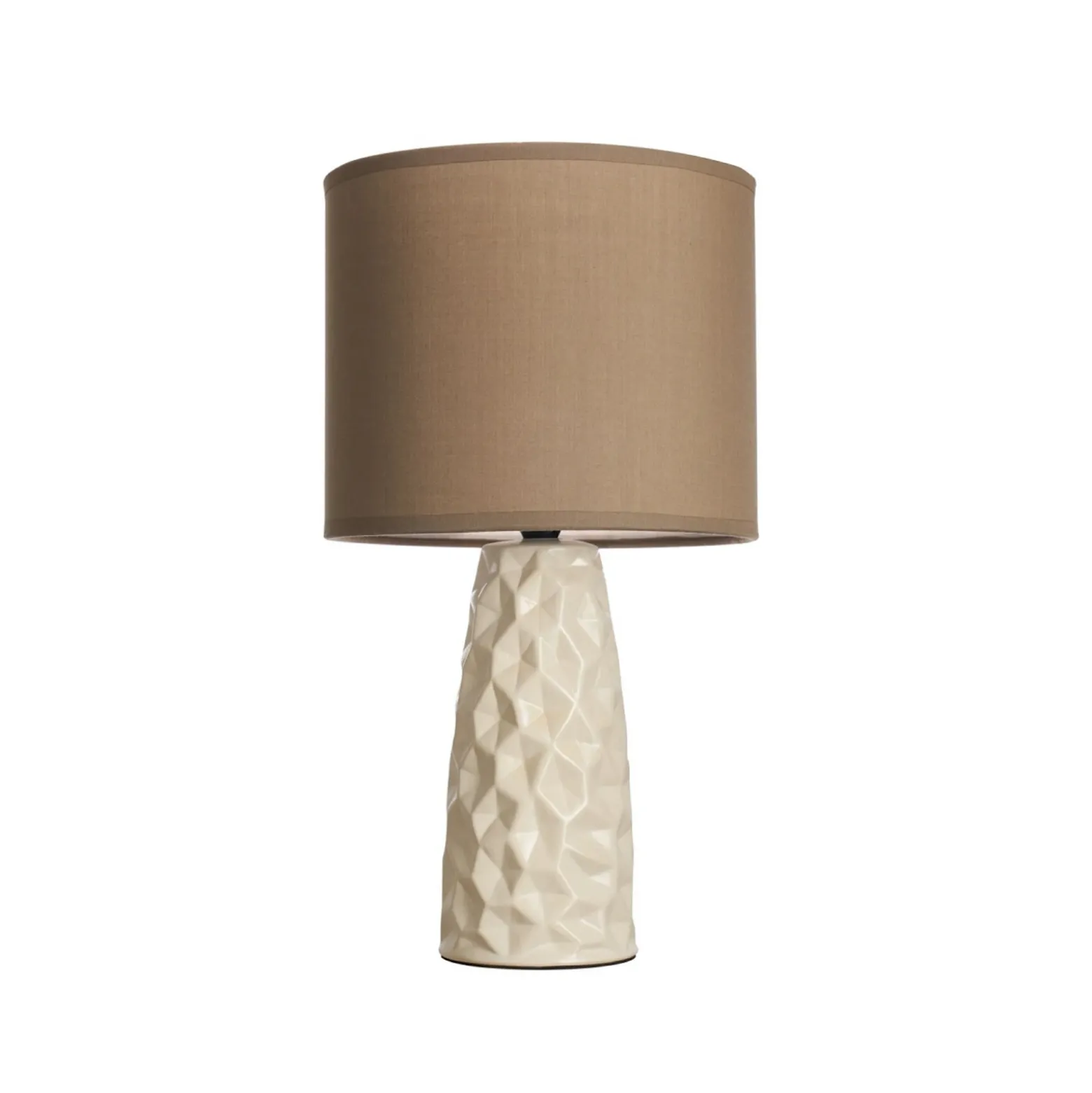 Lámpara de mesa Pauleen FANCY SCULPT, color topo/beige, altura 41 cm
