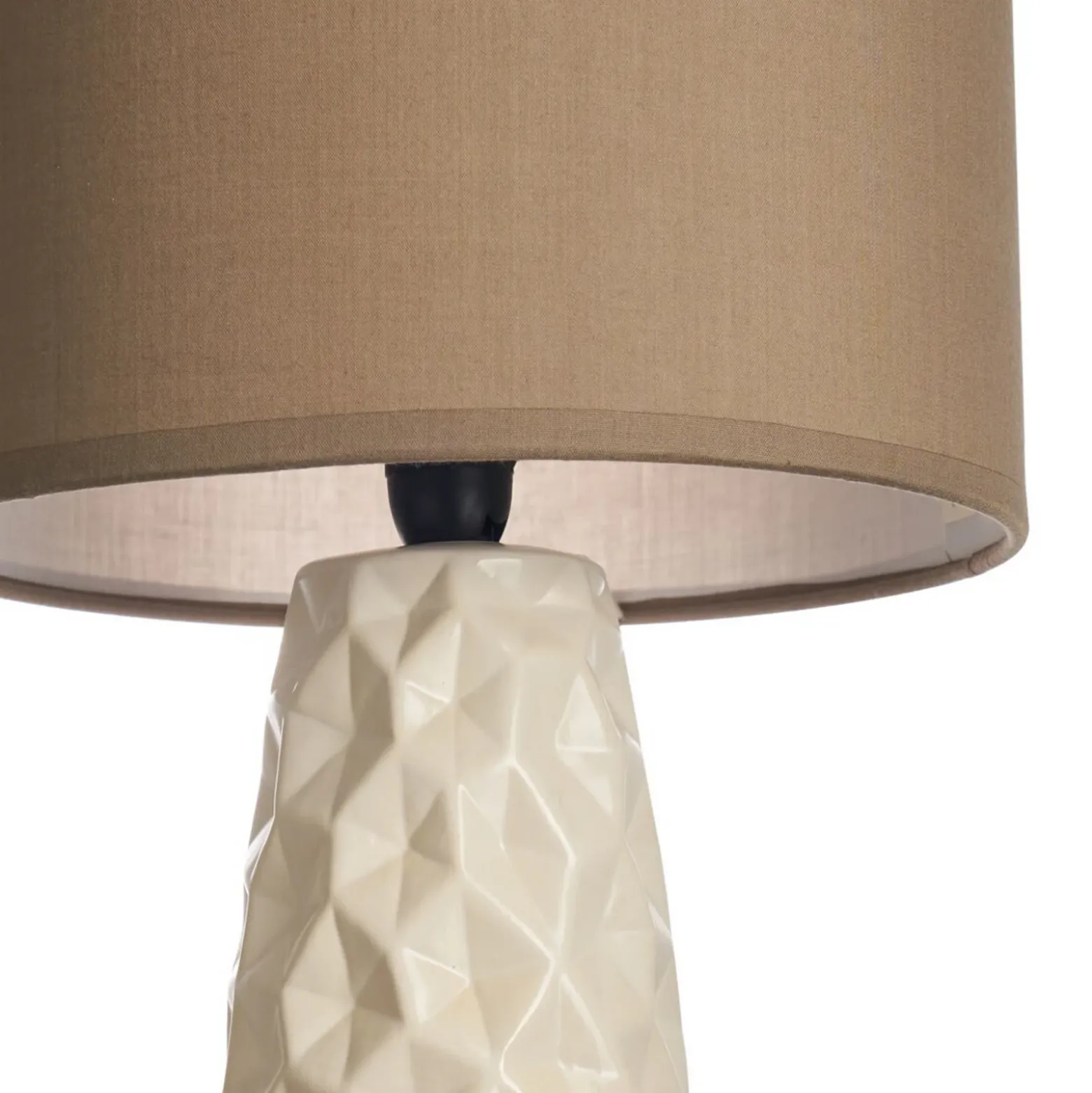 Lámpara de mesa Pauleen FANCY SCULPT, color topo/beige, altura 41 cm
