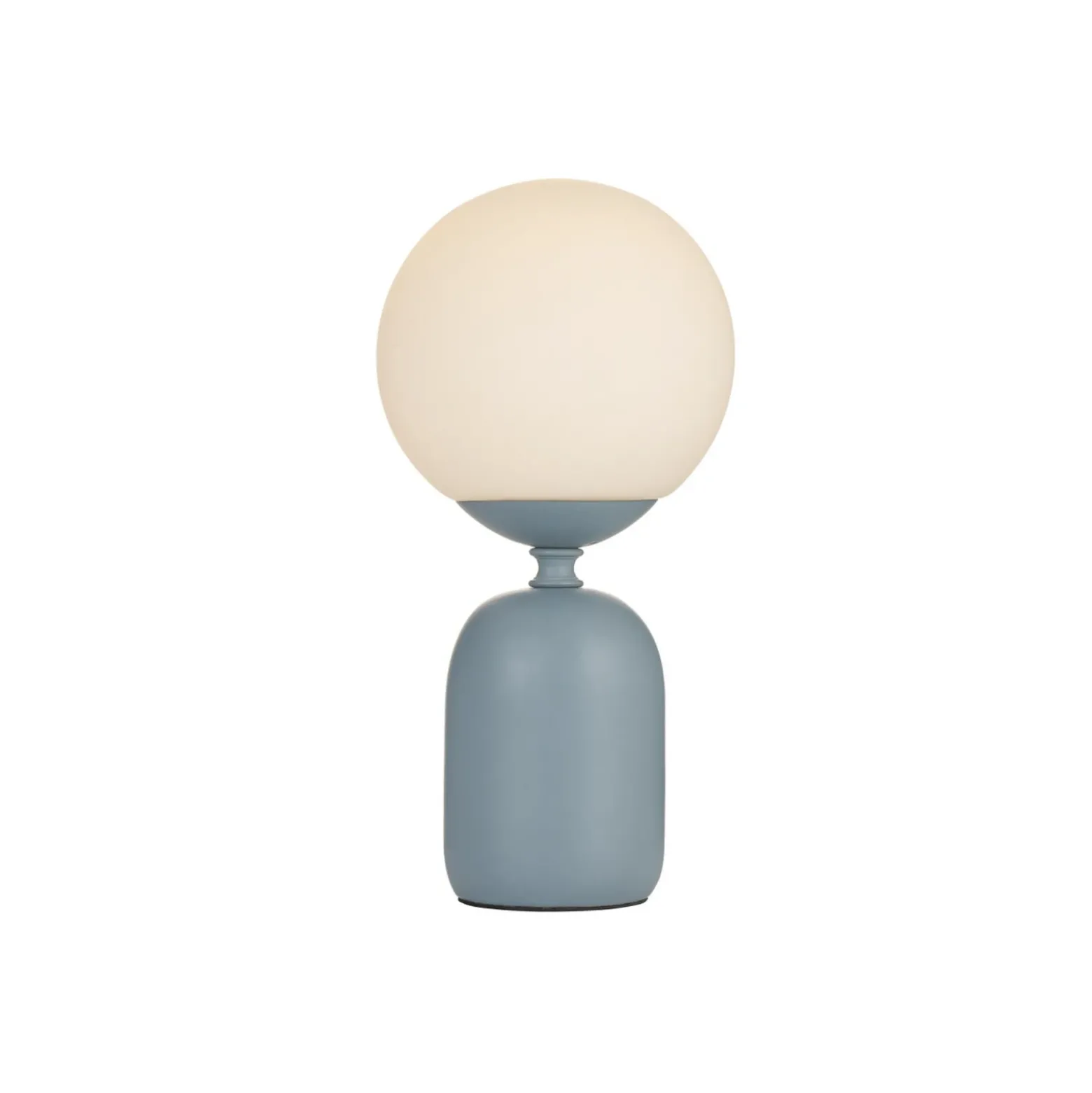 Lámpara de mesa Pauleen Glowing Charm, base de cerámica azul