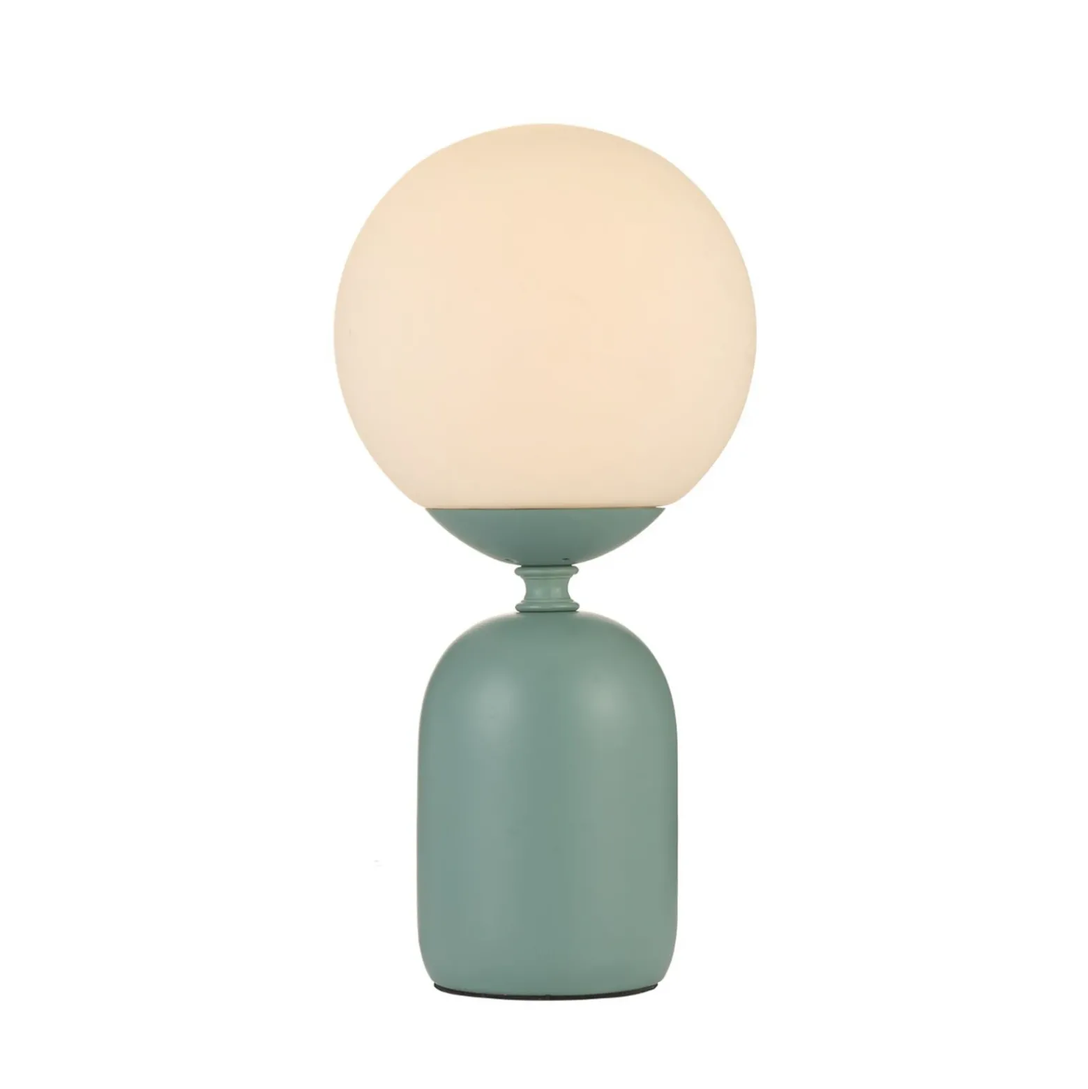 Lámpara de mesa Pauleen Glowing Charm, base de cerámica verde