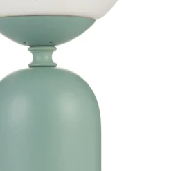 Lámpara de mesa Pauleen Glowing Charm, base de cerámica verde