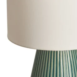Lámpara de mesa Pauleen LOVE IT CLASSY, blanca/verde, altura 36 cm