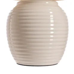 Lámpara de mesa Pauleen LOVELY CHARM, beige, altura 33 cm, tejido