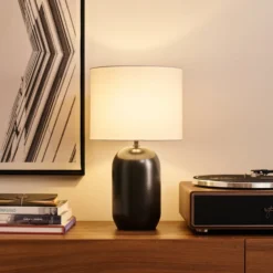 Lámpara de mesa Pauleen MYSTIC SHINE, blanco/negro, altura 30 cm