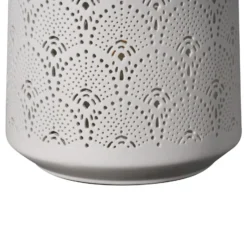 Lámpara de mesa Pauleen PRETTY SUNKISS, blanca, altura 18 cm, porcelana
