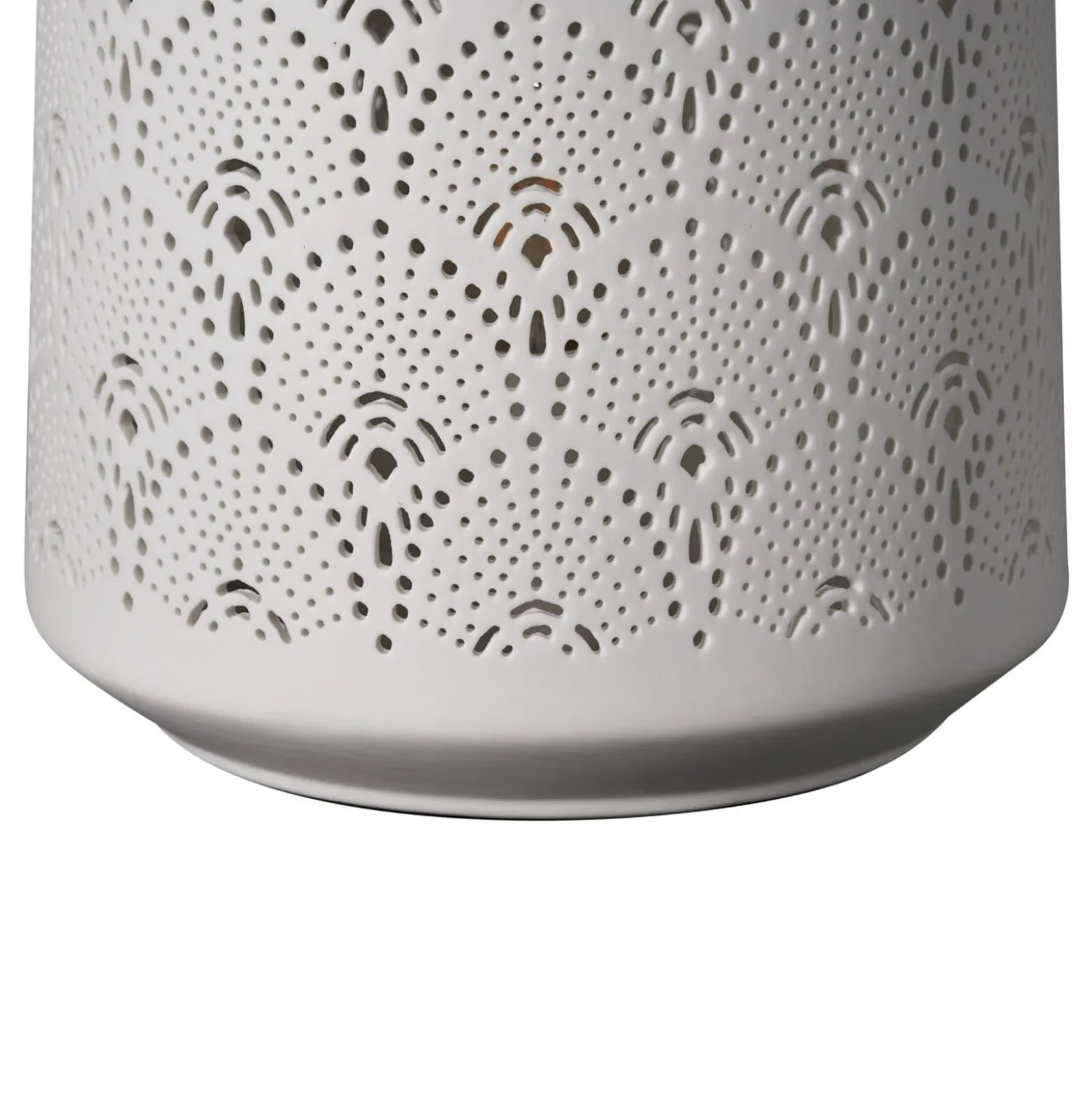 Lámpara de mesa Pauleen PRETTY SUNKISS, blanca, altura 18 cm, porcelana