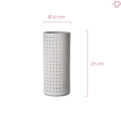 Lámpara de mesa Pauleen PURE SUNKISS, blanca, altura 27 cm, porcelana