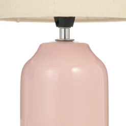 Lámpara de mesa Pauleen Sandy Glow, crema/rosa