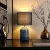 Lámpara de mesa Pauleen Sandy Glow, azul/azul
