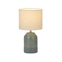 Lámpara de mesa Pauleen Sandy Glow, crema/verde